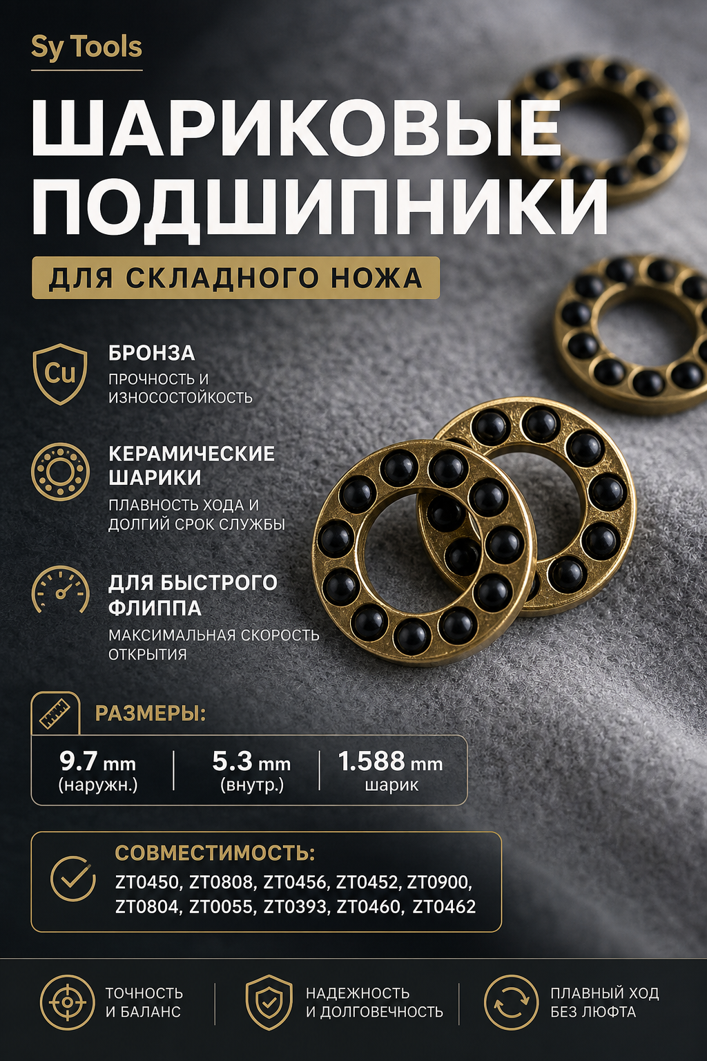 Плоский упорный подшипник #28