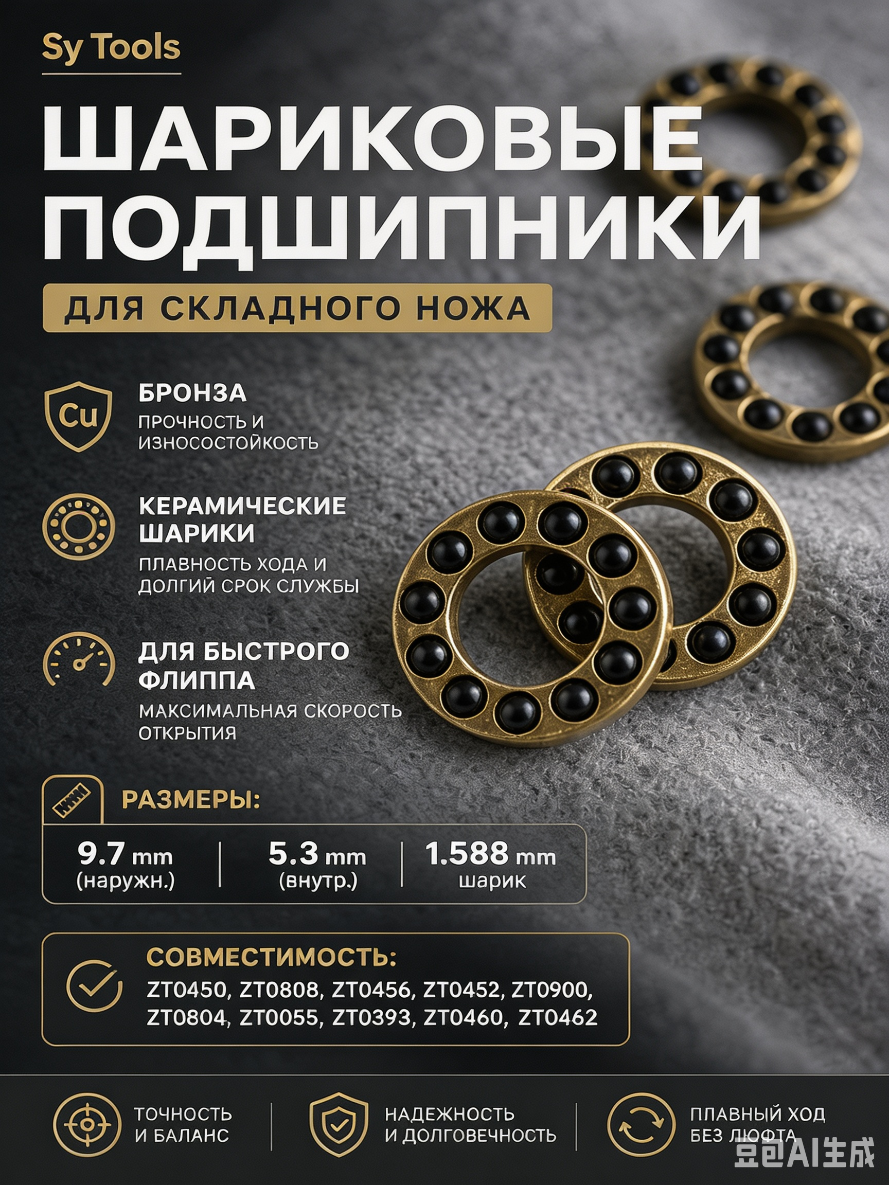 Плоский упорный подшипник #33