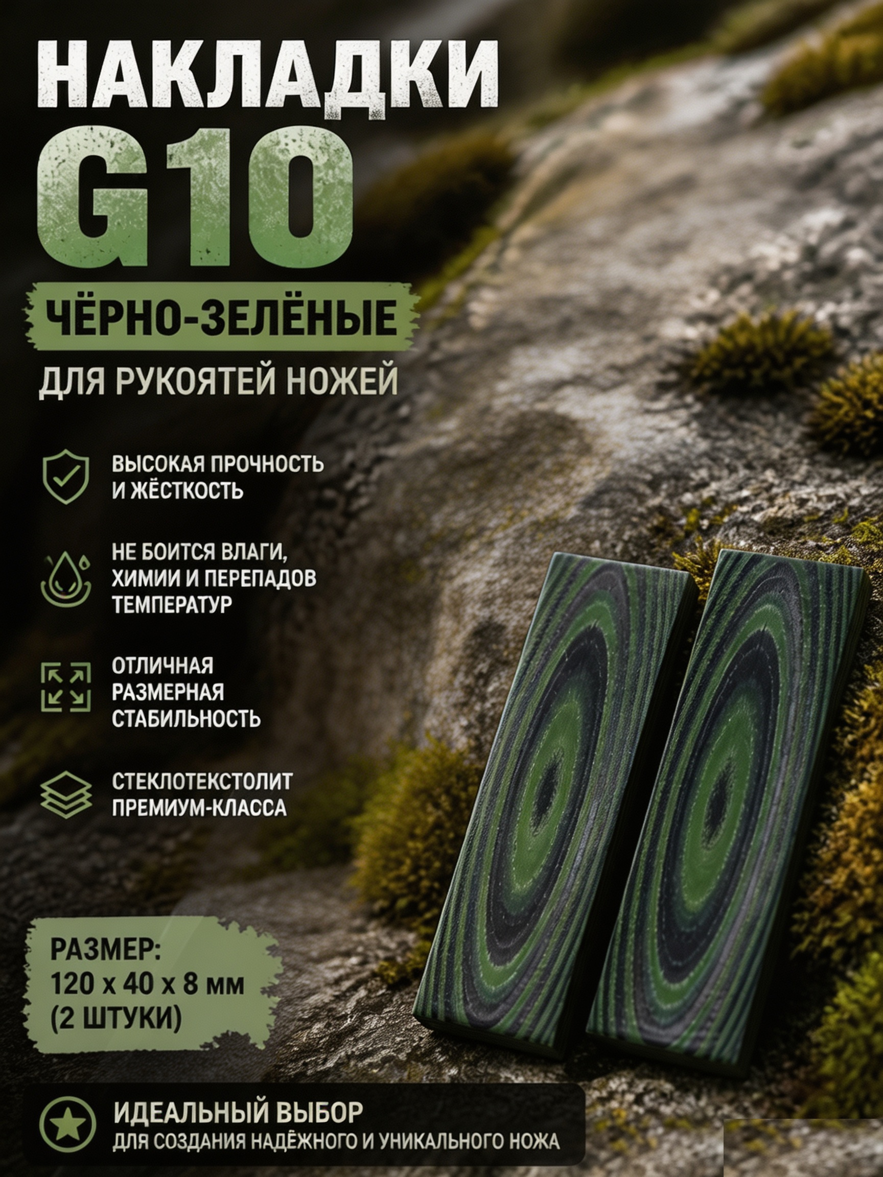 G10 накладка для рукояти #39