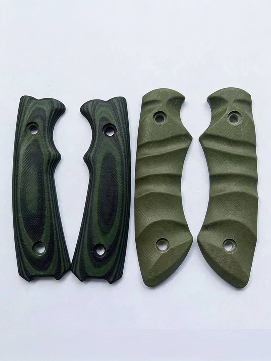 Накладка G10 на рукоять (пара) зелёный