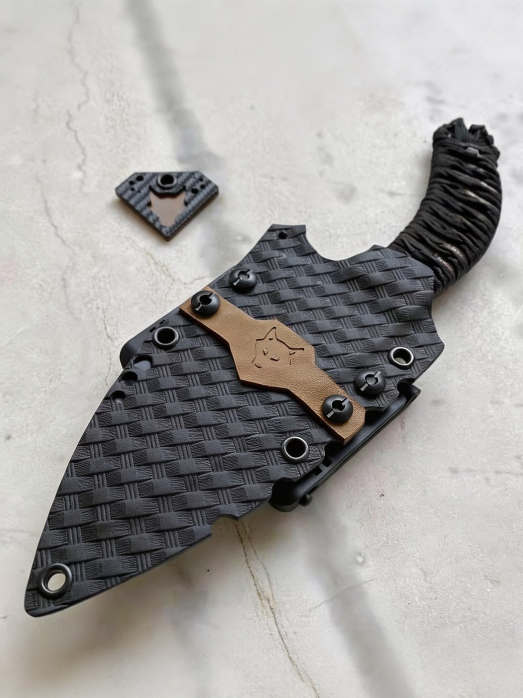 Термопластиковый лист Kydex Weave / чёрный